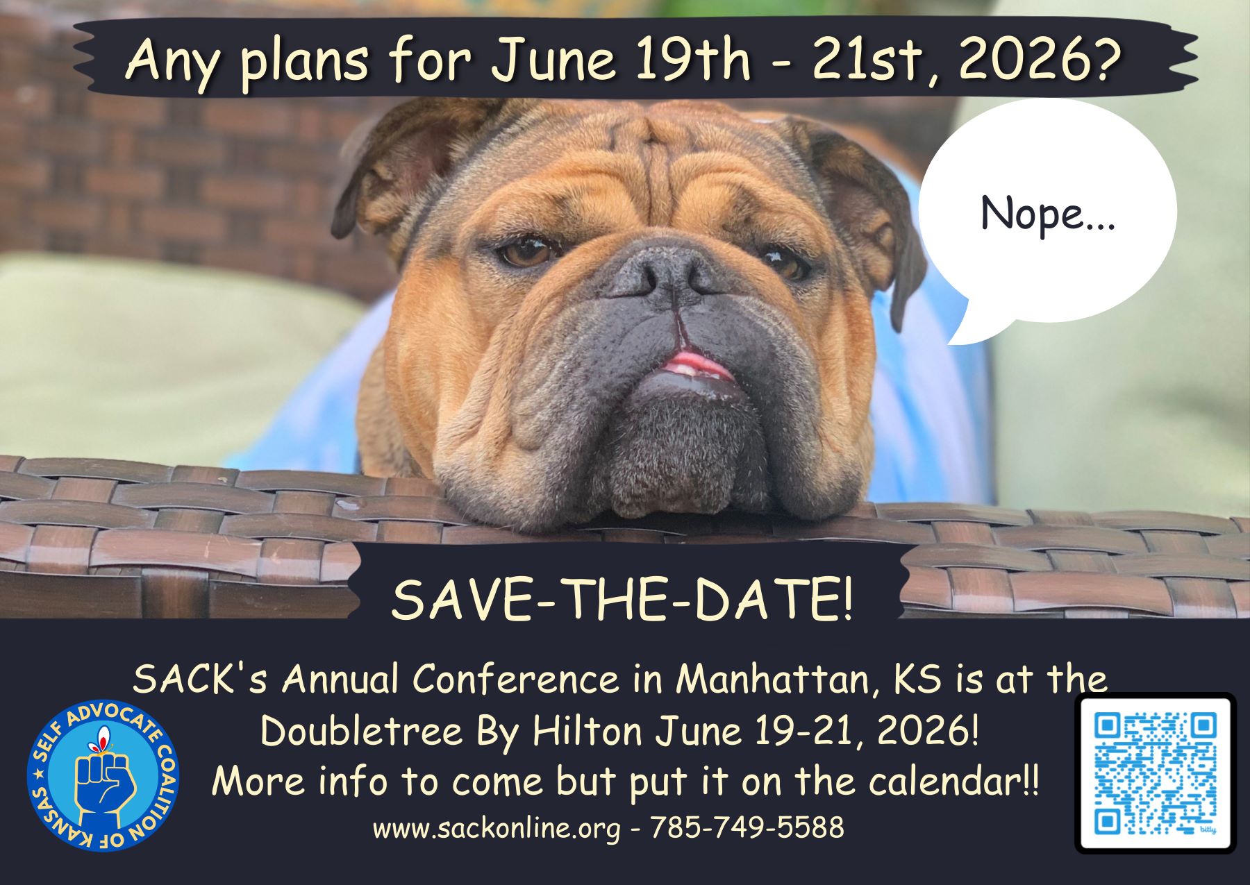 SACK Conference Save the Date 2026